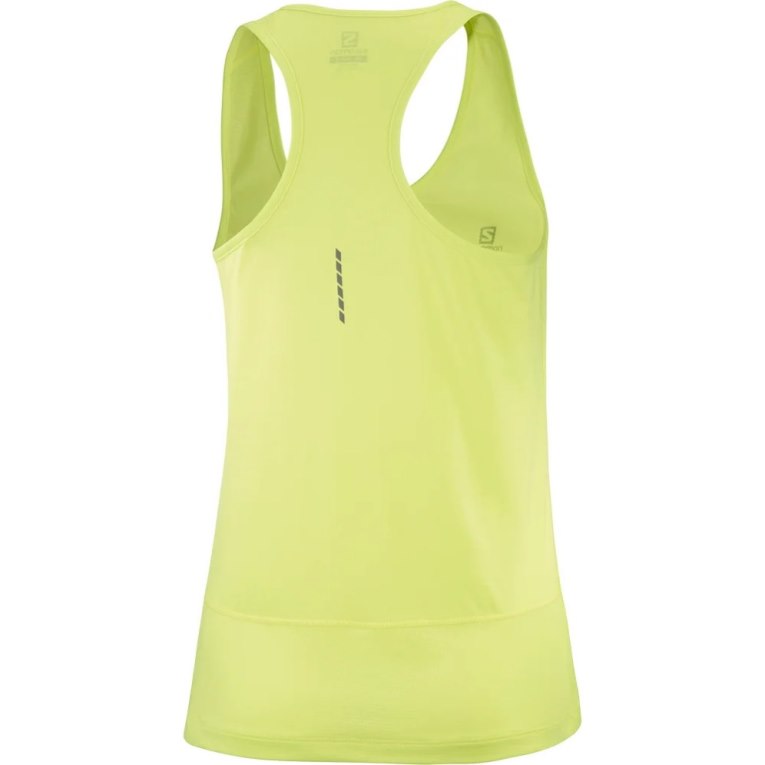 Lemon Salomon Cross Run Women's Tanks | IE CW6097